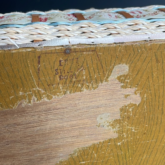 Dritz Japan Vintage Sewing Basket Hinged Lid Decorative Craft Storage AS IS - Picture 8 of 13